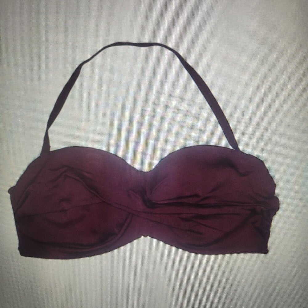 Victoria's Secret Swim Top Size M Burgundy